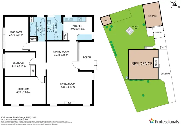 Floorplan of Homely house listing, 20 Goorawin Road, Orange NSW 2800