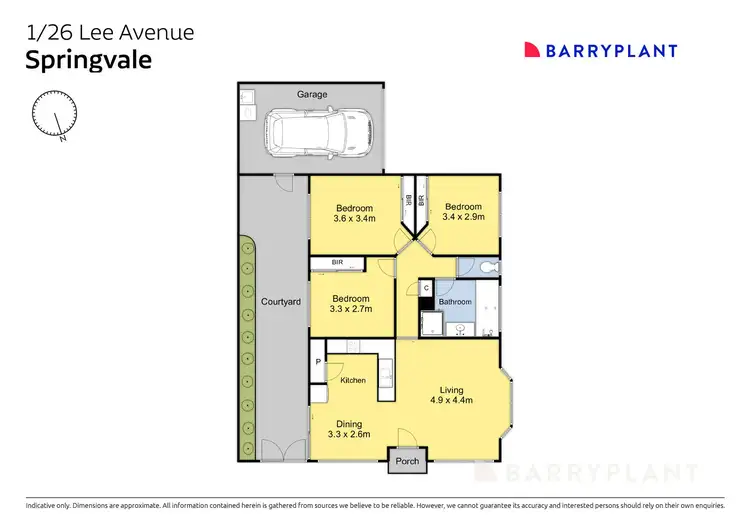 Floorplan of Homely house listing, 1/26 Lee Avenue, Springvale VIC 3171