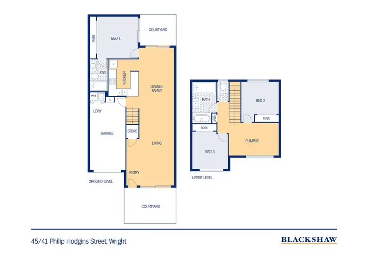 Floorplan of Homely townhouse listing, 45/41 Philip Hodgins Street, Wright ACT 2611