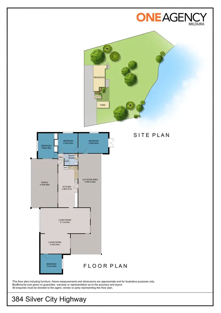 Floorplan of Homely house listing, 384 Silver City Highway, Wentworth NSW 2648
