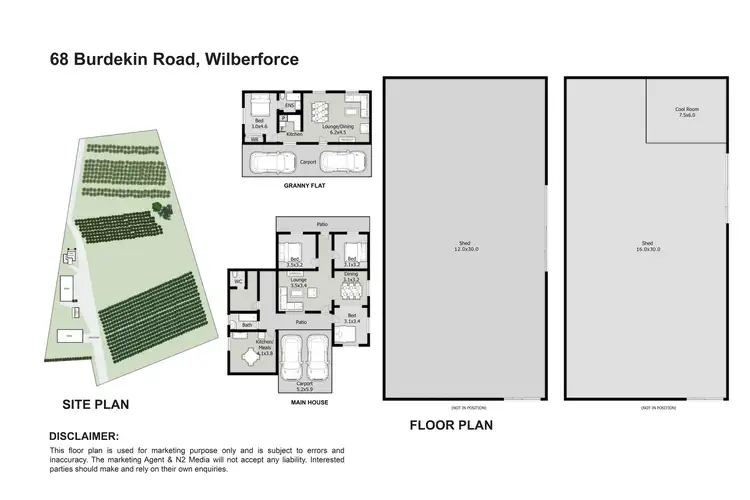 Floorplan of Homely rural property listing, 68 Burdekin Road, Wilberforce NSW 2756
