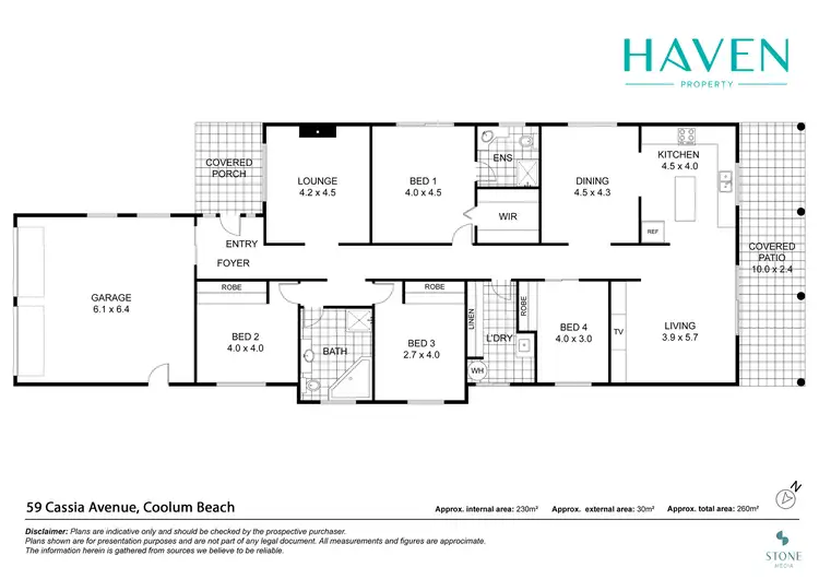 Floorplan of Homely house listing, 59 Cassia Avenue, Coolum Beach QLD 4573