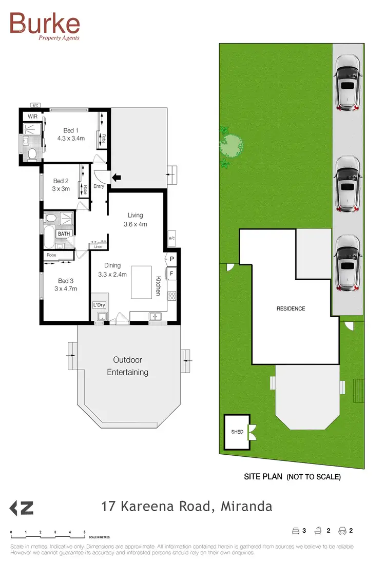 Floorplan of Homely house listing, 17 Kareena Road, Miranda NSW 2228