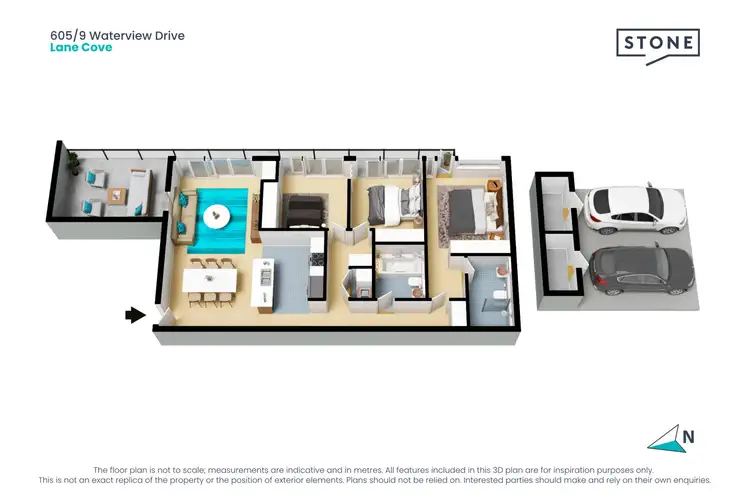 Floorplan of Homely apartment listing, 605/9 Waterview Drive, Lane Cove NSW 2066