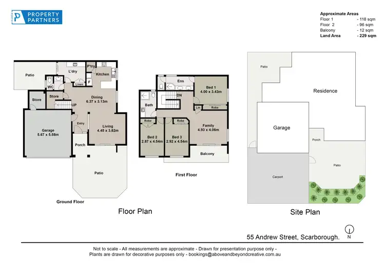 Floorplan of Homely townhouse listing, 55 Andrew Street, Scarborough WA 6019