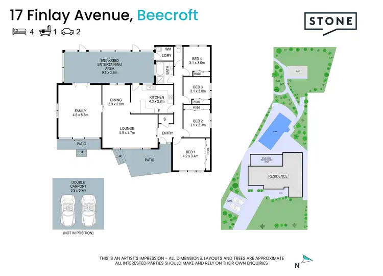 Floorplan of Homely house listing, 17 Finlay Avenue, Beecroft NSW 2119
