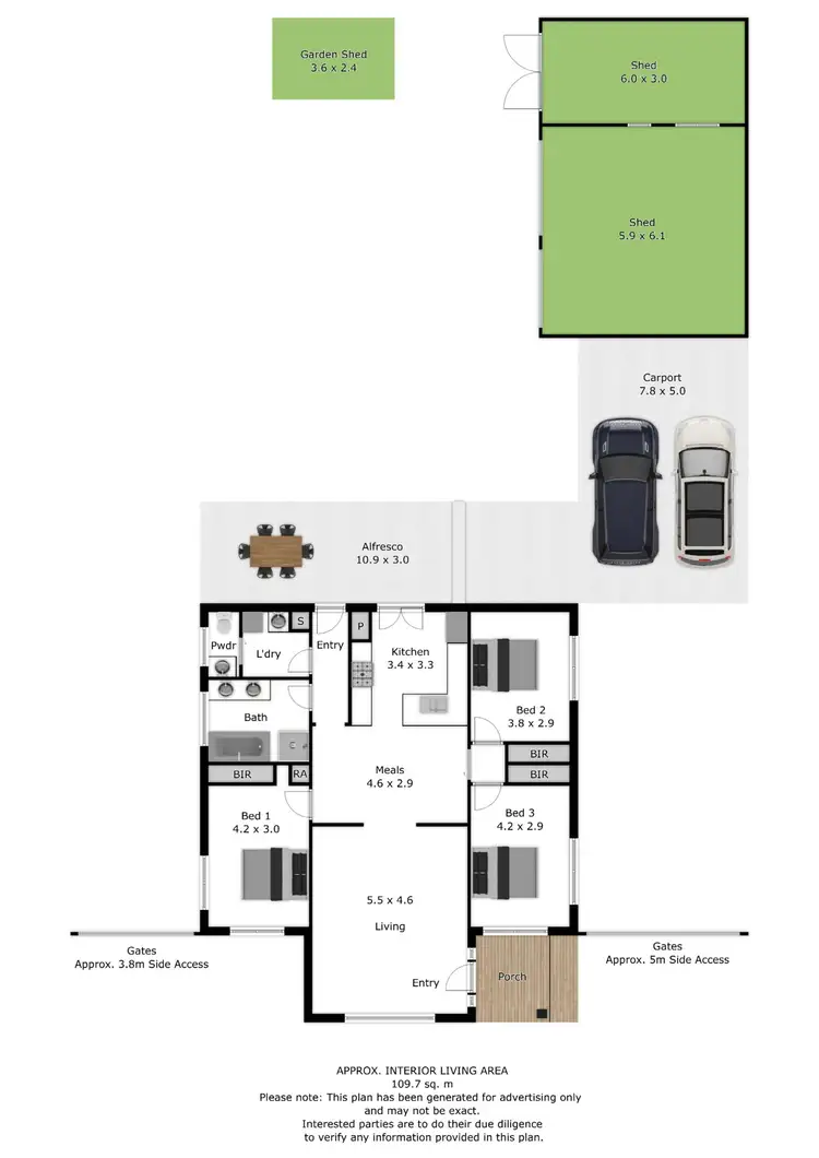 Floorplan of Homely house listing, 53 Charles Street, Wodonga VIC 3690