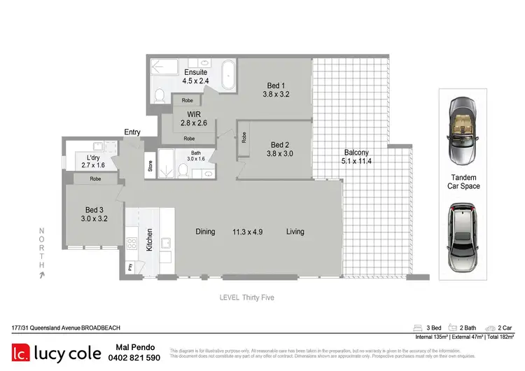 Floorplan of Homely apartment listing, 177/31 Queensland Avenue, Broadbeach QLD 4218