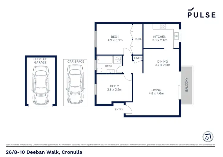 Floorplan of Homely apartment listing, 26/8-10 Deeban Walk, Cronulla NSW 2230