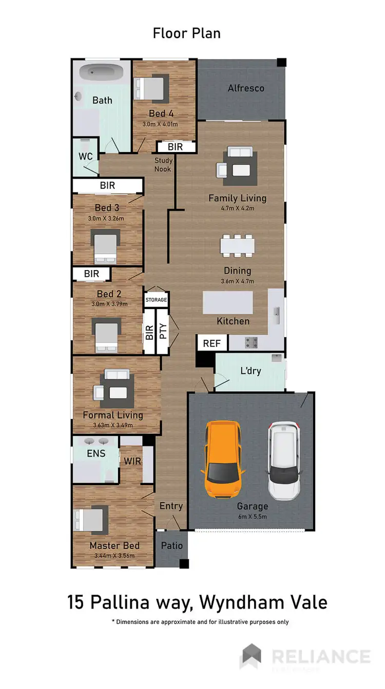 Floorplan of Homely house listing, 15 Pallina Way, Wyndham Vale VIC 3024