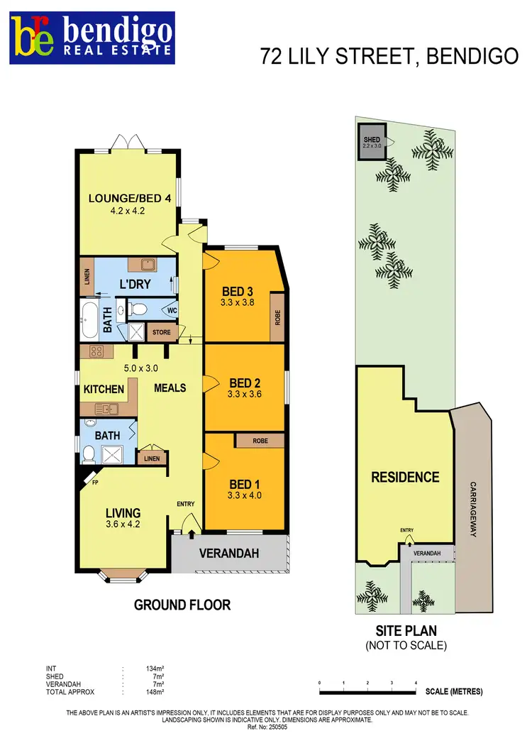 Floorplan of Homely house listing, 72 Lily Street, Bendigo VIC 3550