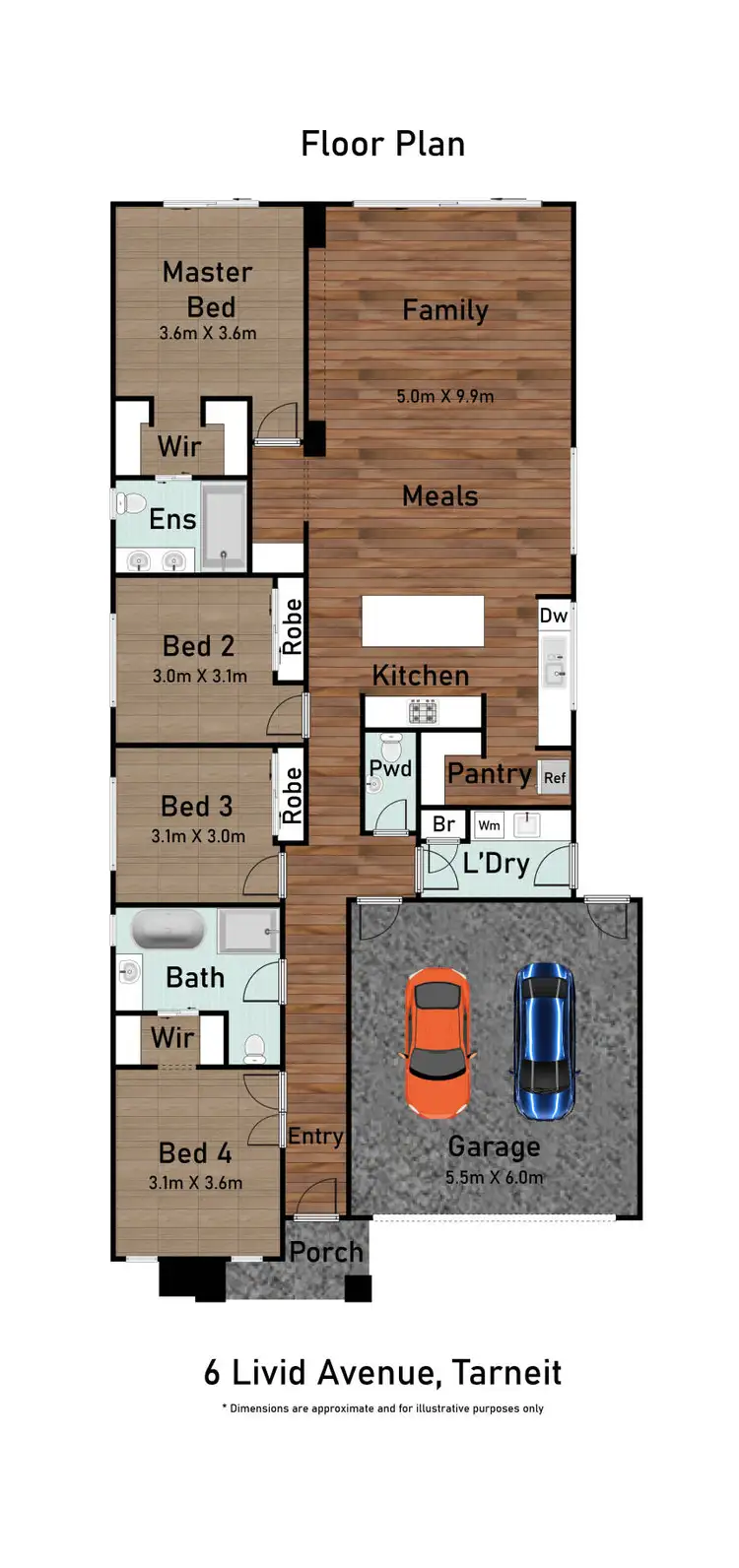 Floorplan of Homely house listing, 6 Livid Avenue, Tarneit VIC 3029