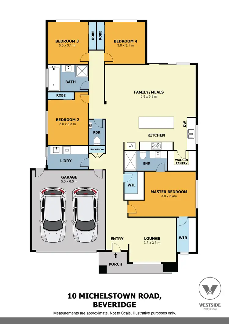 Floorplan of Homely house listing, 10 Michelstown Road, Beveridge VIC 3753