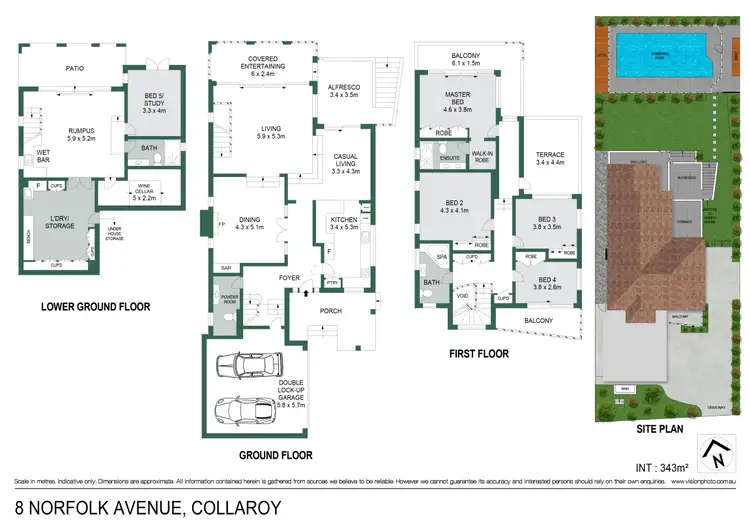 Floorplan of Homely house listing, 8 Norfolk Avenue, Collaroy NSW 2097