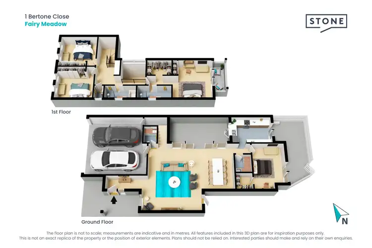 Floorplan of Homely house listing, 1 Bertone Close, Fairy Meadow NSW 2519