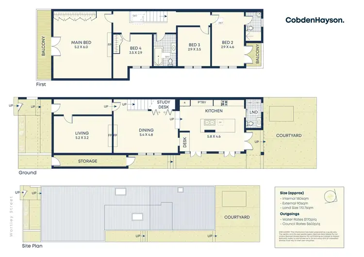 Floorplan of Homely house listing, 41 Wortley Street, Balmain NSW 2041