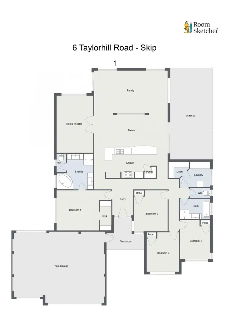 Floorplan of Homely house listing, 6 Taylorhill Road, Australind WA 6233
