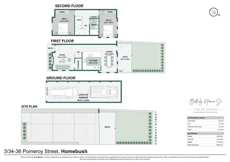 Floorplan of Homely townhouse listing, 3/34-36 Pomeroy Street, Homebush NSW 2140