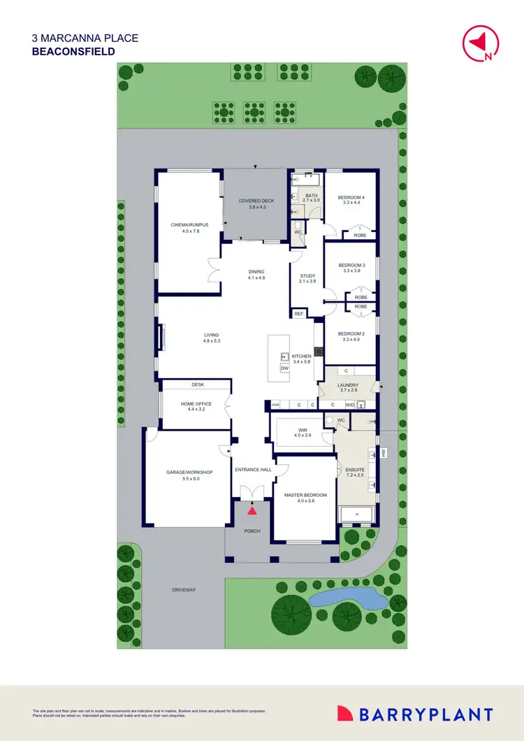 Floorplan of Homely house listing, 3 Marcanna Place, Beaconsfield VIC 3807