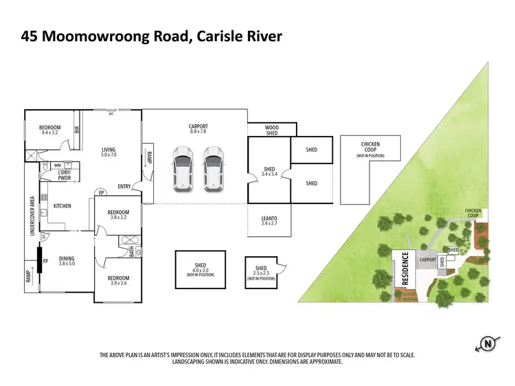 Floorplan of Homely house listing, 45 Moomowroong Road, Carlisle River VIC 3239