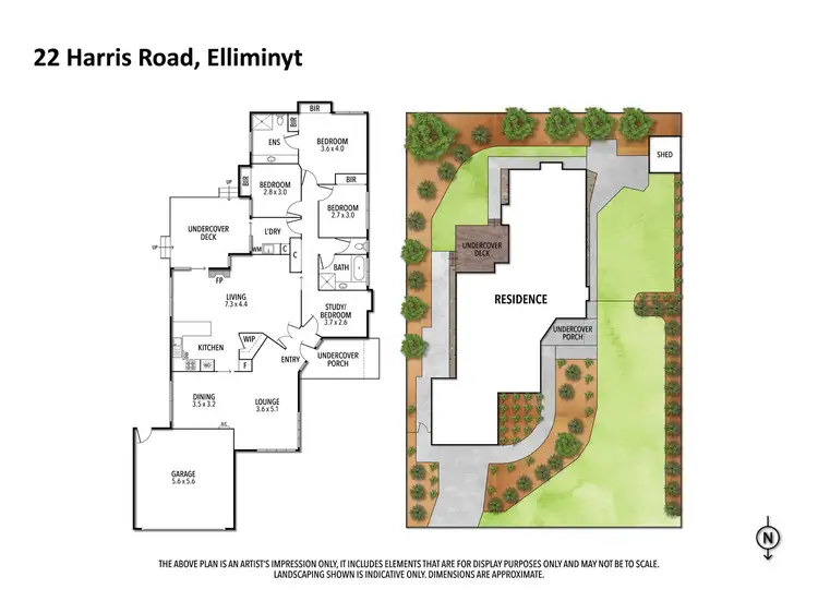 Floorplan of Homely house listing, 22 Harris Road, Elliminyt VIC 3250