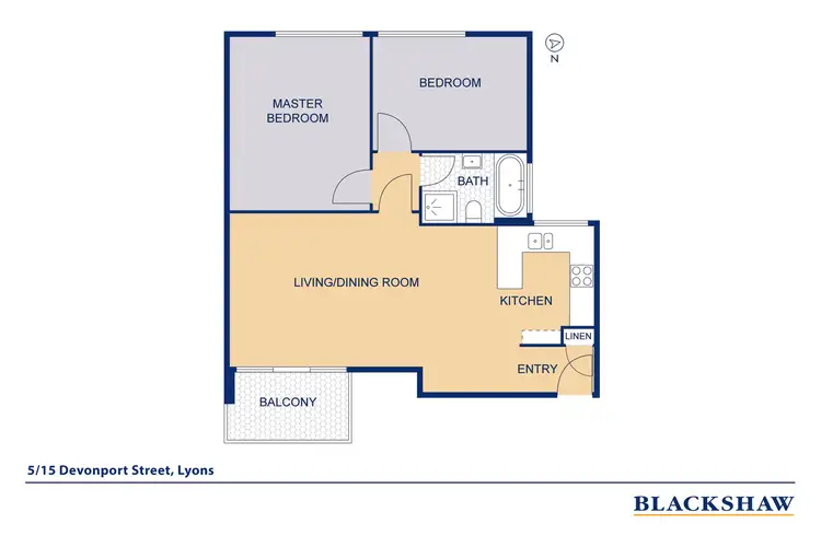 Floorplan of Homely apartment listing, 5/15 Devonport Street, Lyons ACT 2606