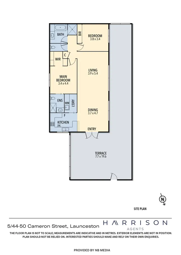 Floorplan of Homely unit listing, 5/44-50 Cameron Street, Launceston TAS 7250