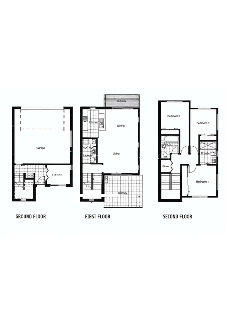 Floorplan of Homely townhouse listing, 22/12 Dulcie Holland Crescent, Moncrieff ACT 2914