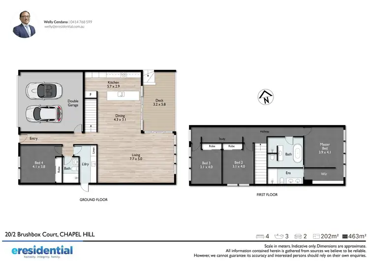 Floorplan of Homely house listing, 20/2 Brushbox Court, Chapel Hill QLD 4069