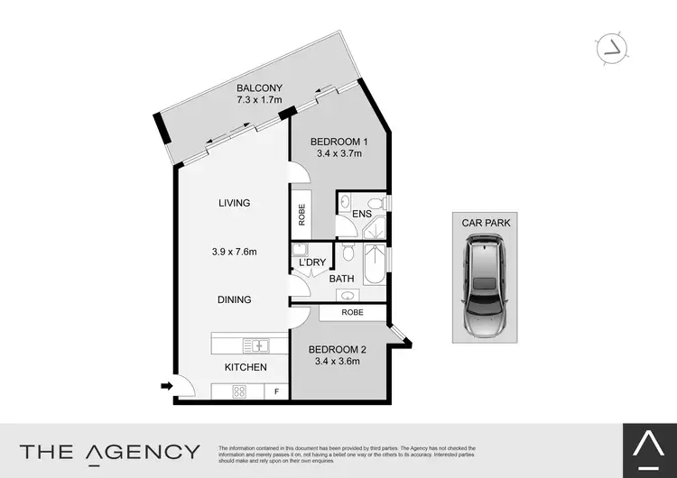 Floorplan of Homely apartment listing, 21/1 Goodsell Street, St Peters NSW 2044
