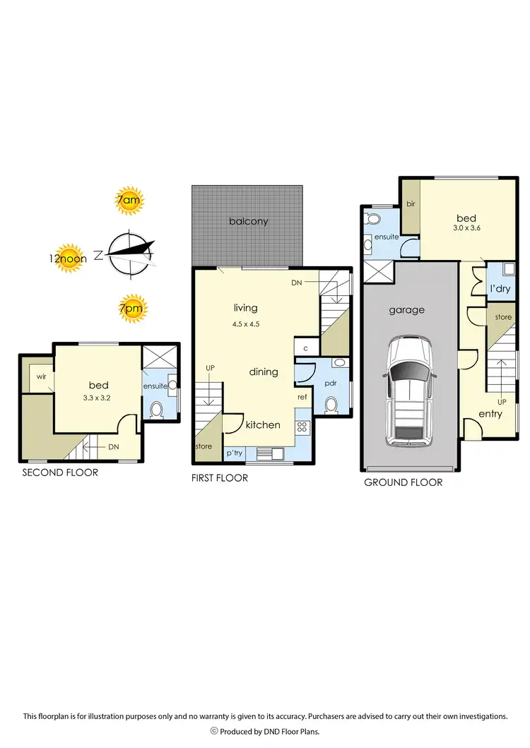 Floorplan of Homely townhouse listing, 17 Berry Place, Seaford VIC 3198