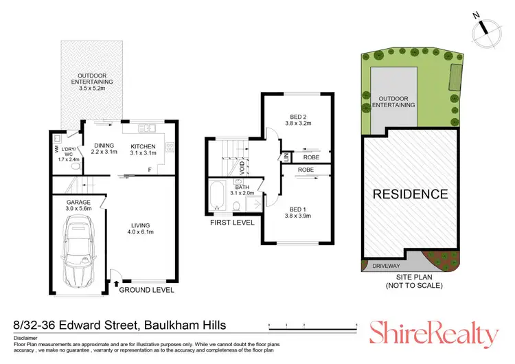 Floorplan of Homely townhouse listing, 8/32-36 Edward Street, Baulkham Hills NSW 2153