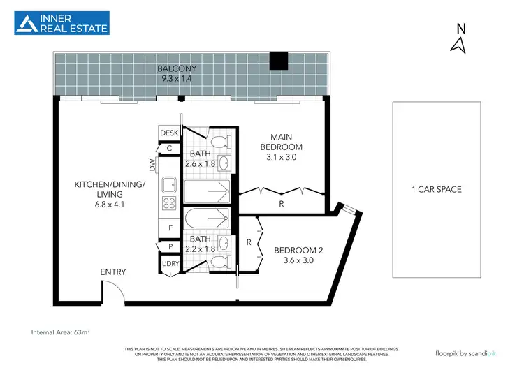 Floorplan of Homely apartment listing, 1503/152 Sturt Street, Southbank VIC 3006