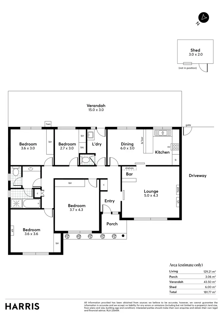 Floorplan of Homely house listing, 541 Bridge Road, Gulfview Heights SA 5096