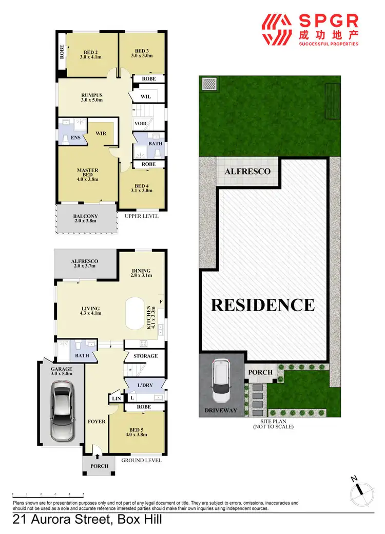 Floorplan of Homely house listing, 21 Aurora Street, Box Hill NSW 2765