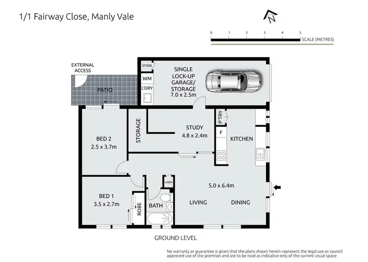Floorplan of Homely apartment listing, 1/1 Fairway Close, Manly Vale NSW 2093