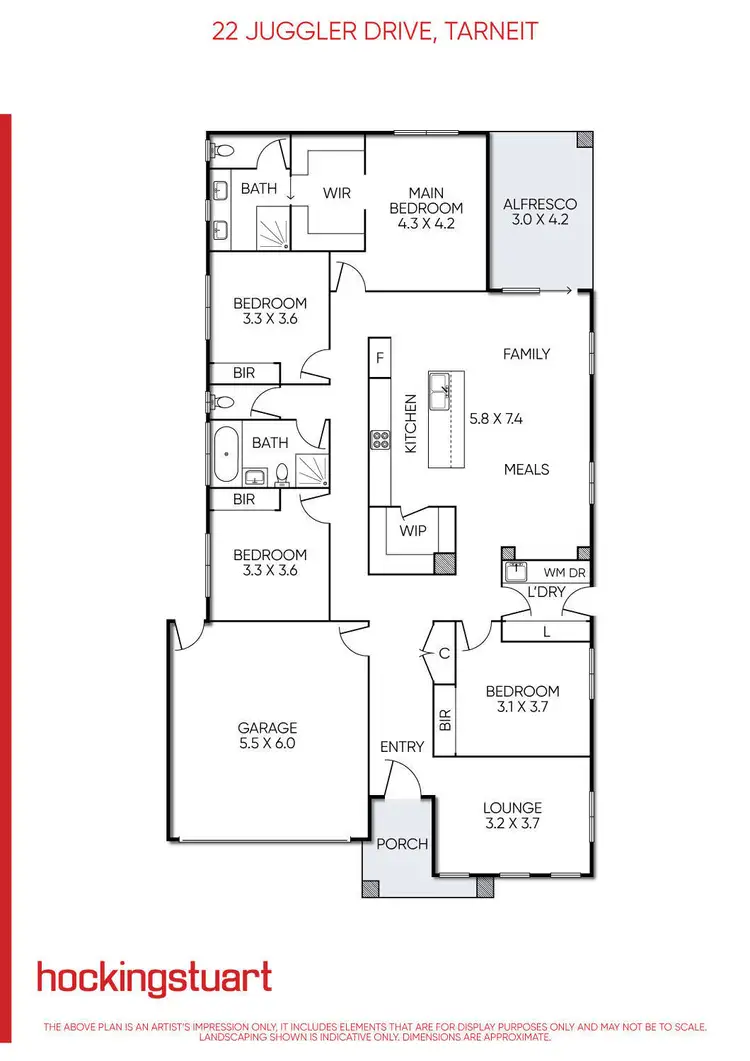 Floorplan of Homely house listing, 22 Juggler Drive, Tarneit VIC 3029