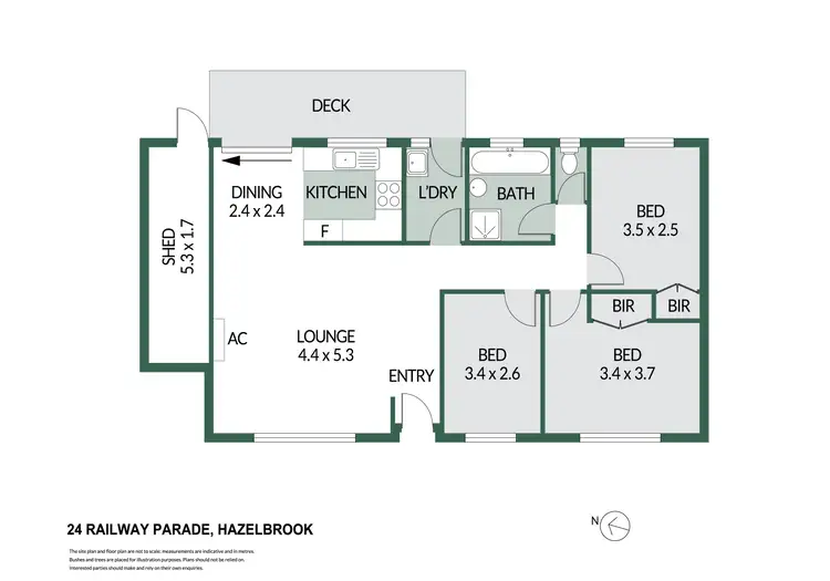 Floorplan of Homely house listing, 24 Railway Parade, Hazelbrook NSW 2779