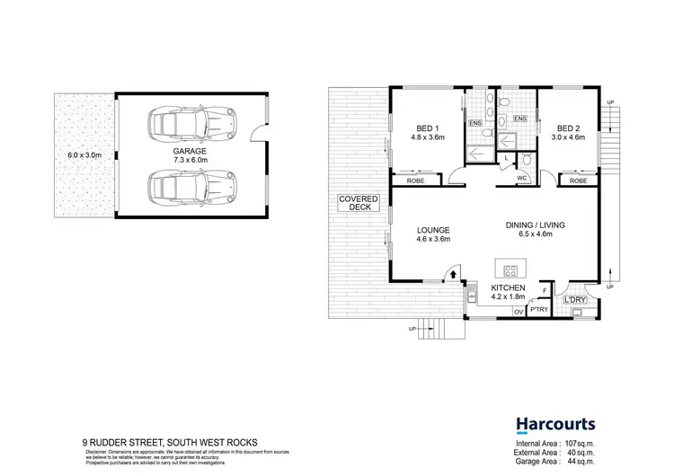Floorplan of Homely house listing, 9 Rudder Street, South West Rocks NSW 2431