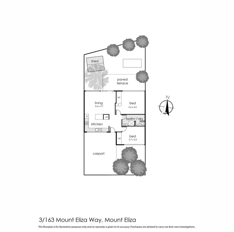 Floorplan of Homely unit listing, 3/163 Mount Eliza Way, Mount Eliza VIC 3930
