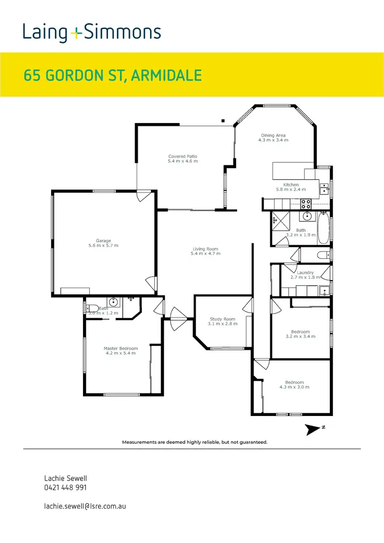 Floorplan of Homely house listing, 65 Gordon Street, Armidale NSW 2350