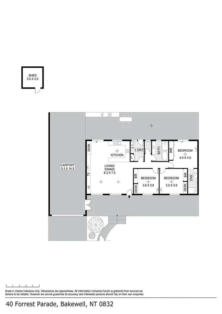 Floorplan of Homely house listing, 40 Forrest Parade, Bakewell NT 832