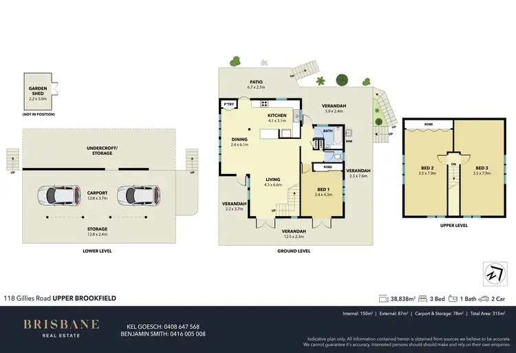 Floorplan of Homely rural property listing, 118 Gillies Road, Upper Brookfield QLD 4069
