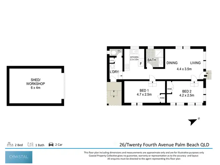 Floorplan of Homely house listing, 26 Twenty Fourth Avenue, Palm Beach QLD 4221