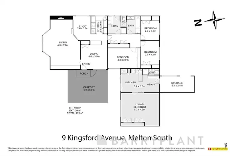 Floorplan of Homely house listing, 9 Kingsford Avenue, Melton South VIC 3338