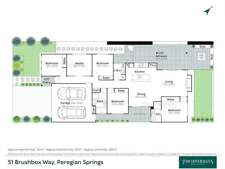 Floorplan of Homely house listing, 51 Brushbox Way, Peregian Springs QLD 4573