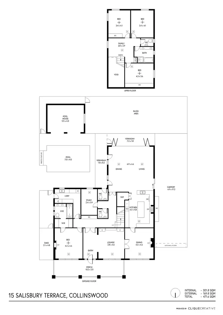 Floorplan of Homely house listing, 15 Salisbury Terrace, Collinswood SA 5081