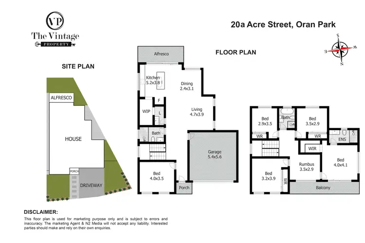 Floorplan of Homely house listing, 20A Acre Street, Oran Park NSW 2570