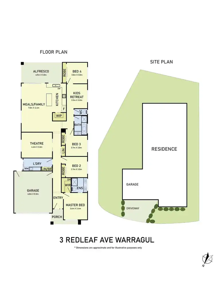 Floorplan of Homely house listing, 3 Redleaf Avenue, Warragul VIC 3820