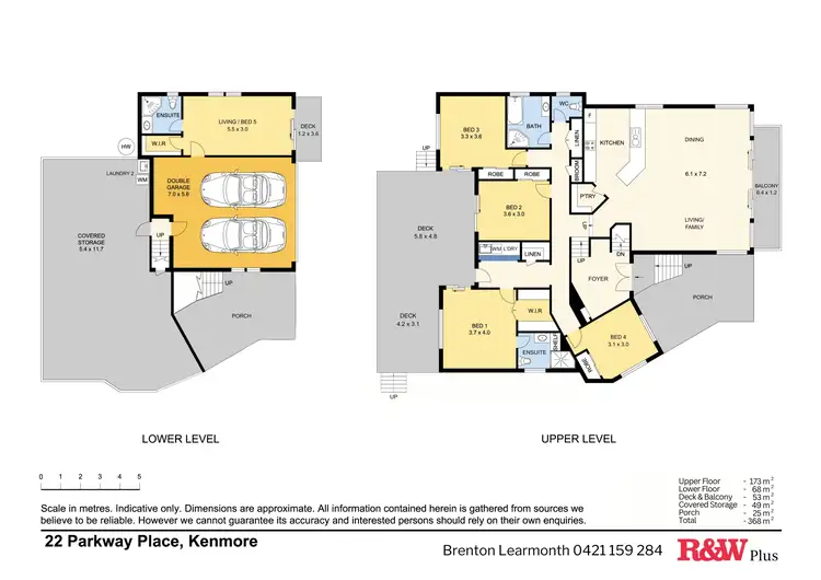 Floorplan of Homely house listing, 22 Parkway Place, Kenmore QLD 4069